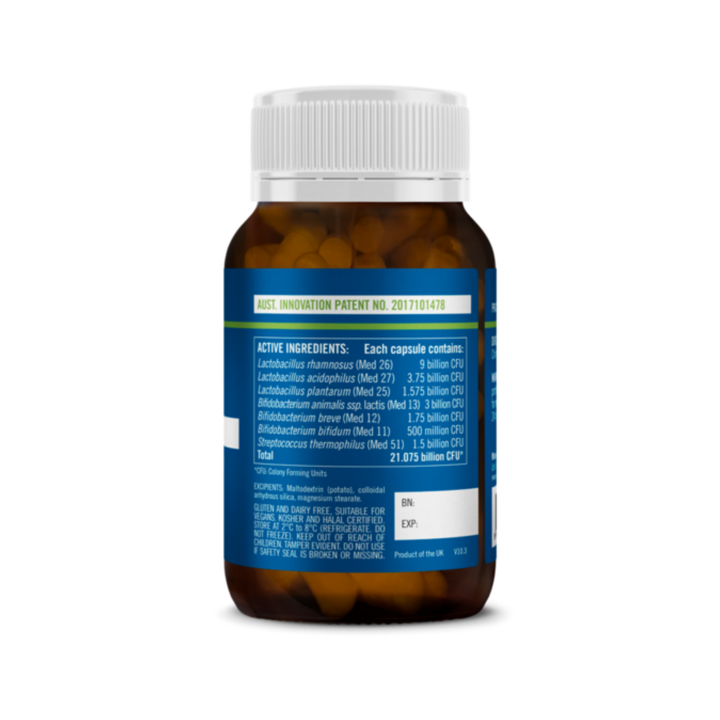 Medlab NRGBIiotic 60 Vegetarian Capsules