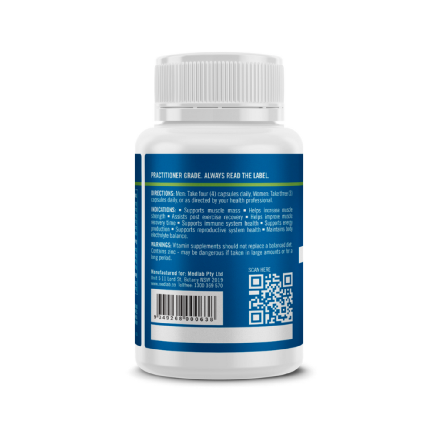 Medlab Testo Restore 60 Vegetarian Capsules