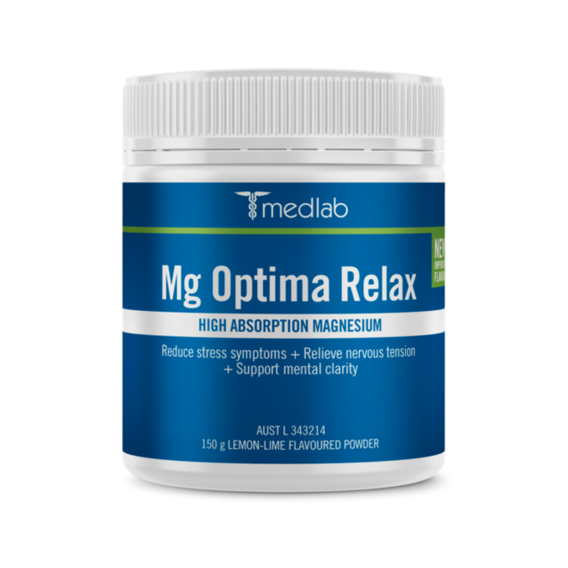 Medlab MG Optima Relax Lemon Lime  Flavoured Powder 150g