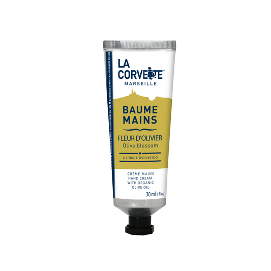 La Corvette Marseille Olive blossom hand cream with organic olive oil 30ml