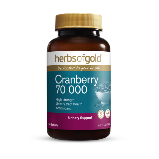 Herbs Of Gold Cranberry 70000 50 Tablets 