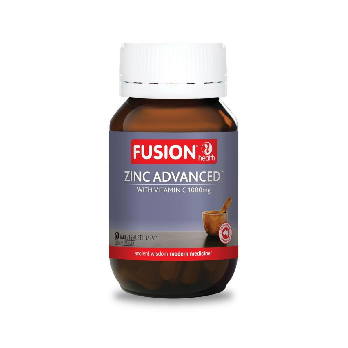 Fusion Health Zinc Advanced With Vitamins C 1000mg 60 Tablets