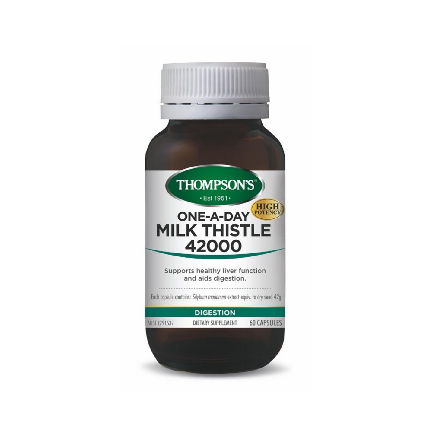 Thompsons Milk Thistle 42000mg 60 Capsules