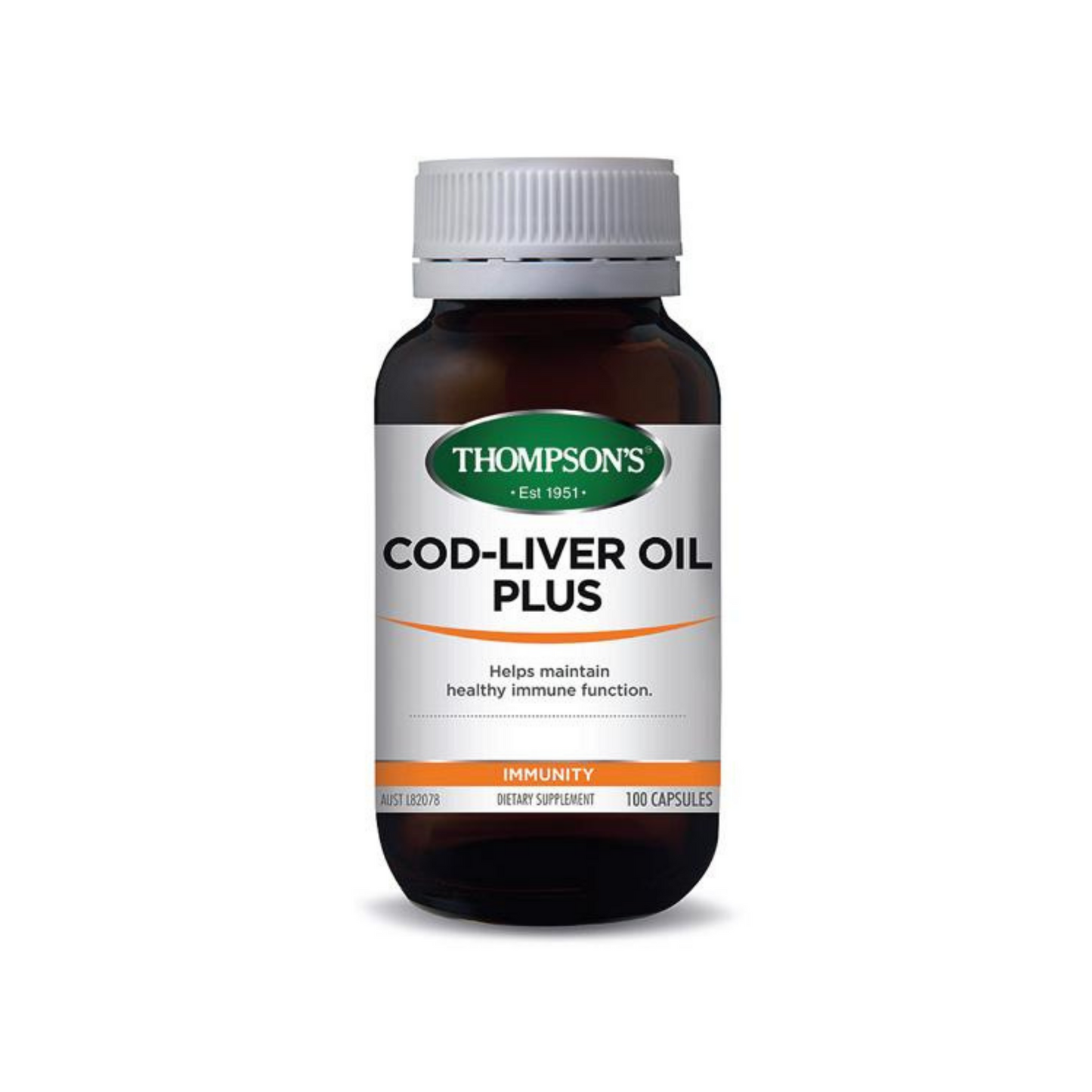 Thompsons Cod Liver Oil Plus 100 Capsules