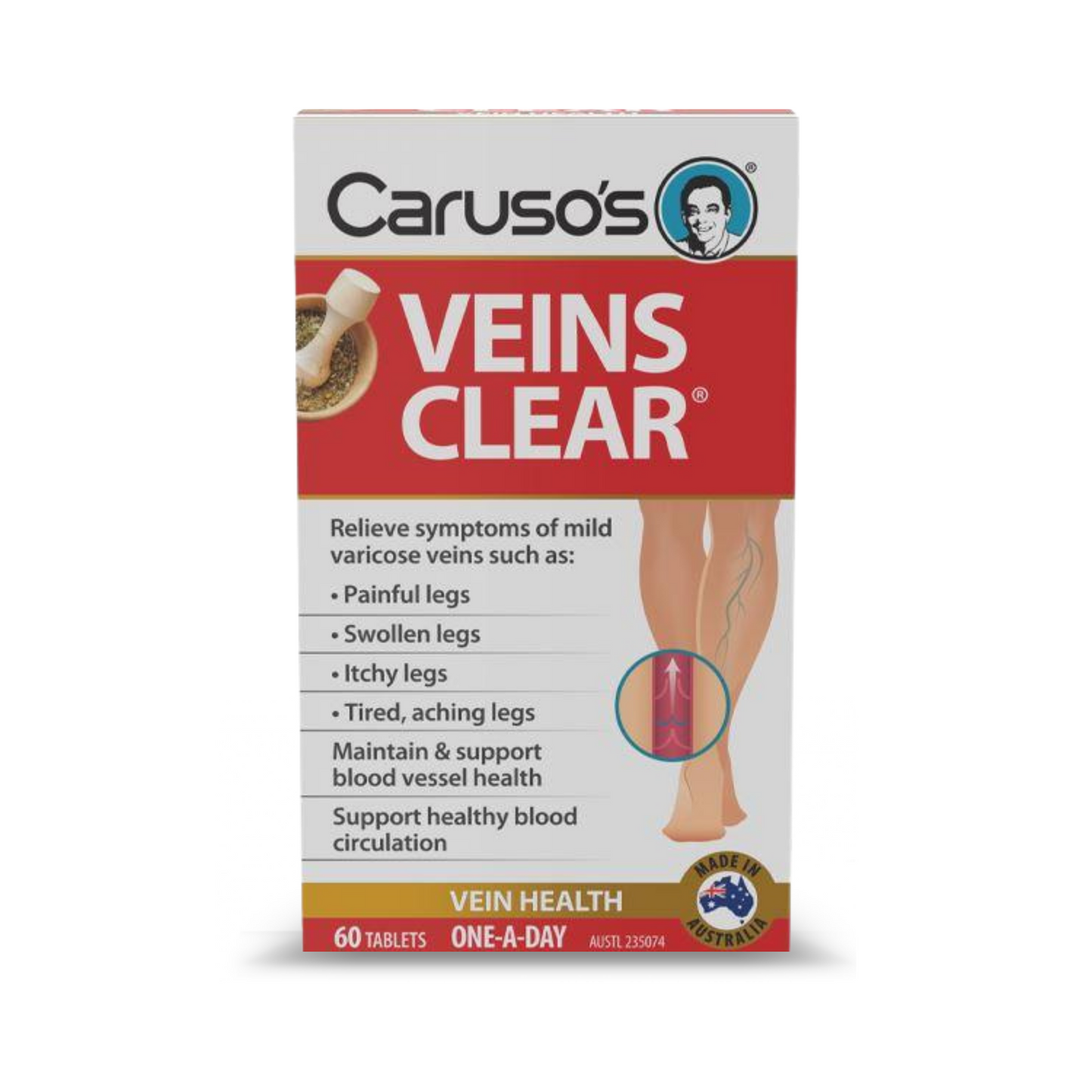 Caruso's Veins Clear 60 Tablets