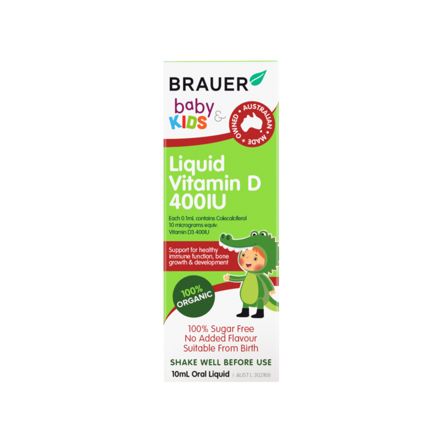 Brauer Baby & Kids Liquid Vitamin D 400IU 10ML