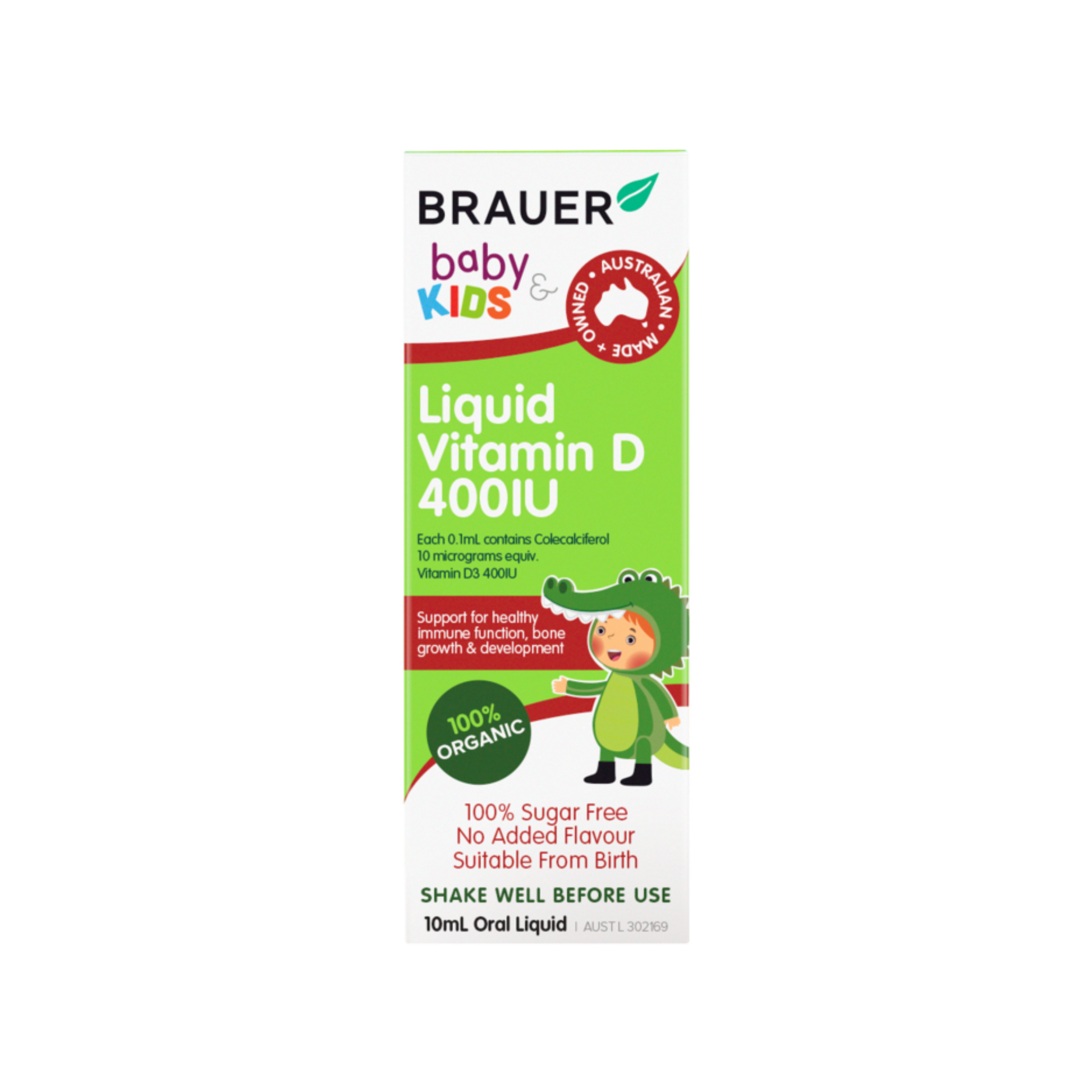Brauer Baby & Kids Liquid Vitamin D 400IU 10ML