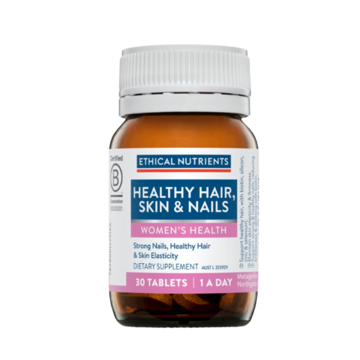 Ethical Nutrients Healthy Hair, Skin & Nails 30 Tablets