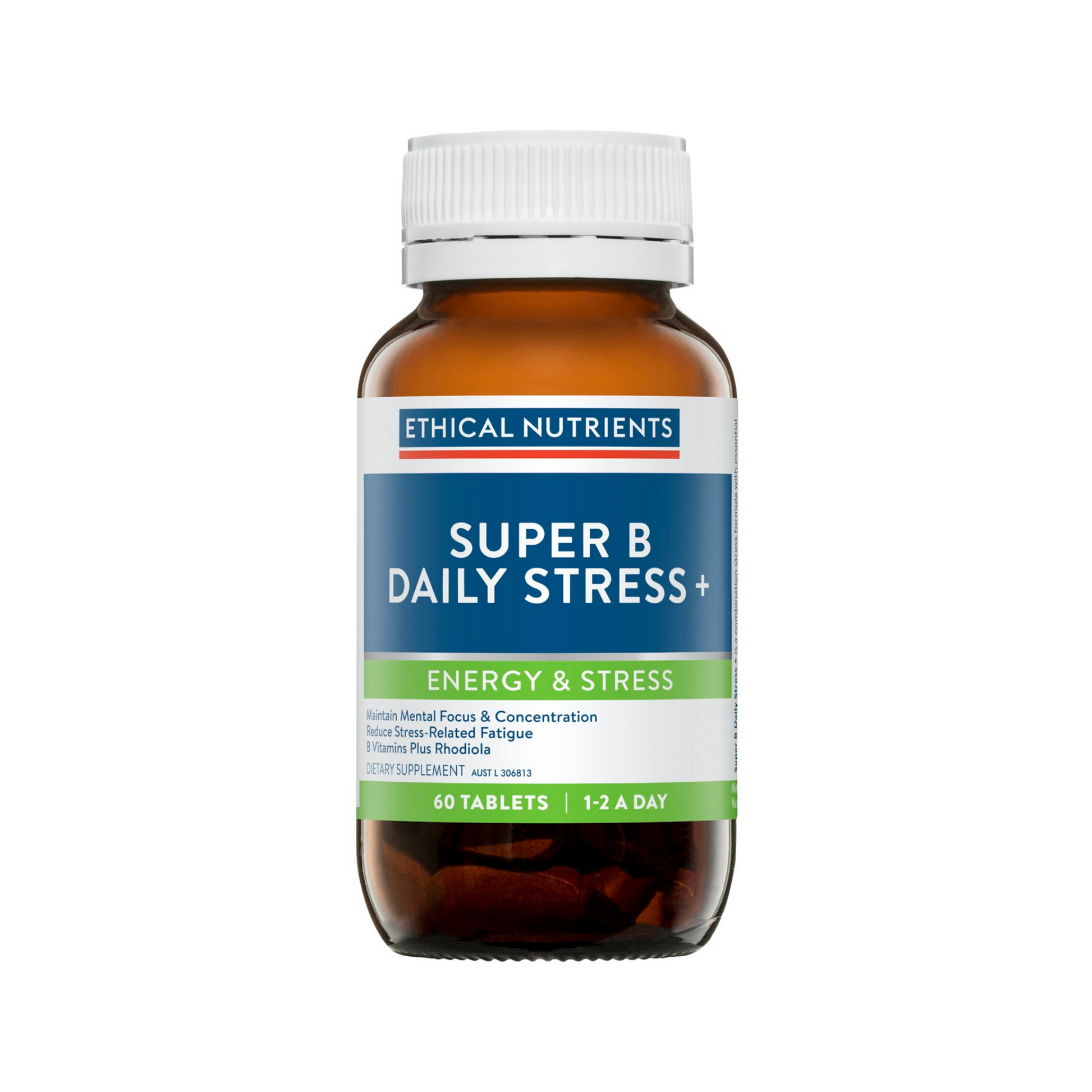 Ethical Nutrients Super B Daily Stress+ 60 Tablets