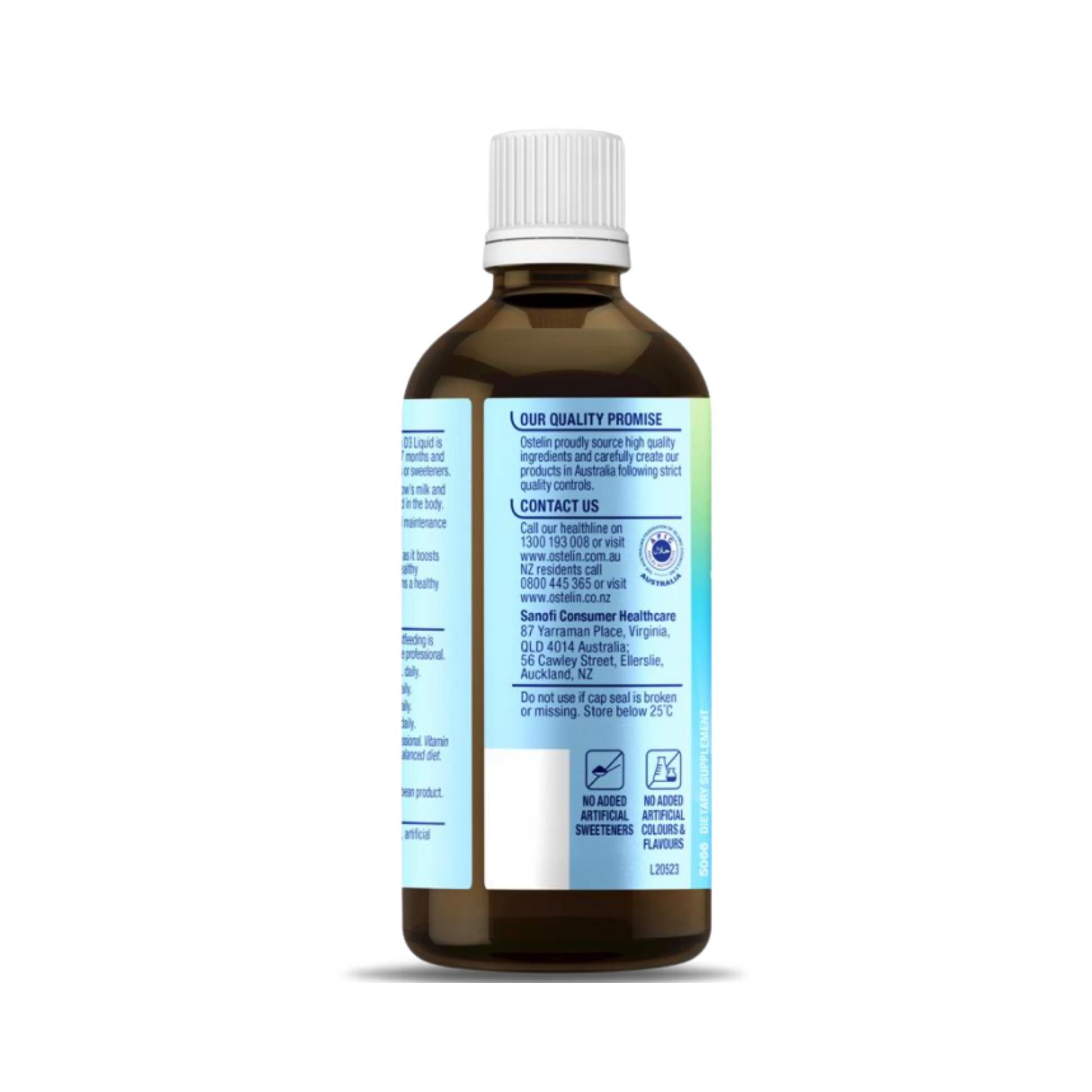 Ostelin Kids Milk Calcium & Vitamin D3 Liquid 90ml