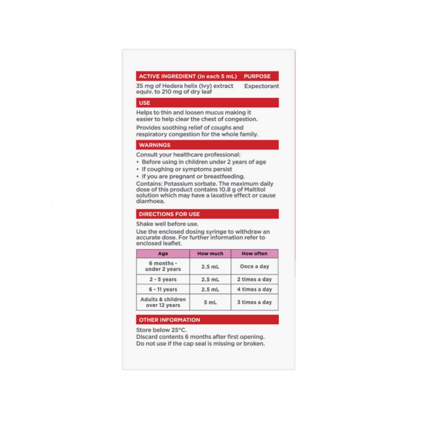 Little Coughs  Oral Liquid Raspberry 200ml