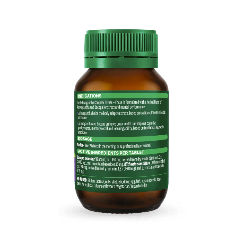 Thompson’s Ashwagandha Complex Stress + Focus 60 Tablets