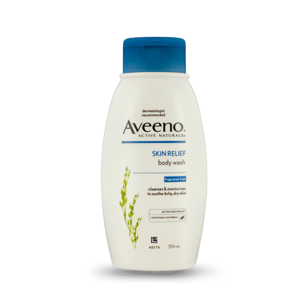 Aveeno Active Naturals Skin Relief Fragrance Free Body Wash 354 mL