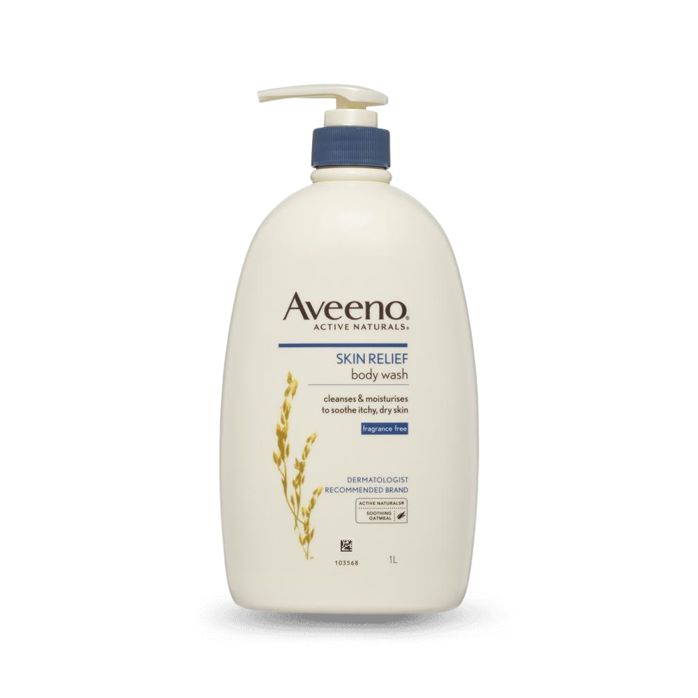 Aveeno Active Naturals Skin Relief Fragrance Free Body Wash 1L