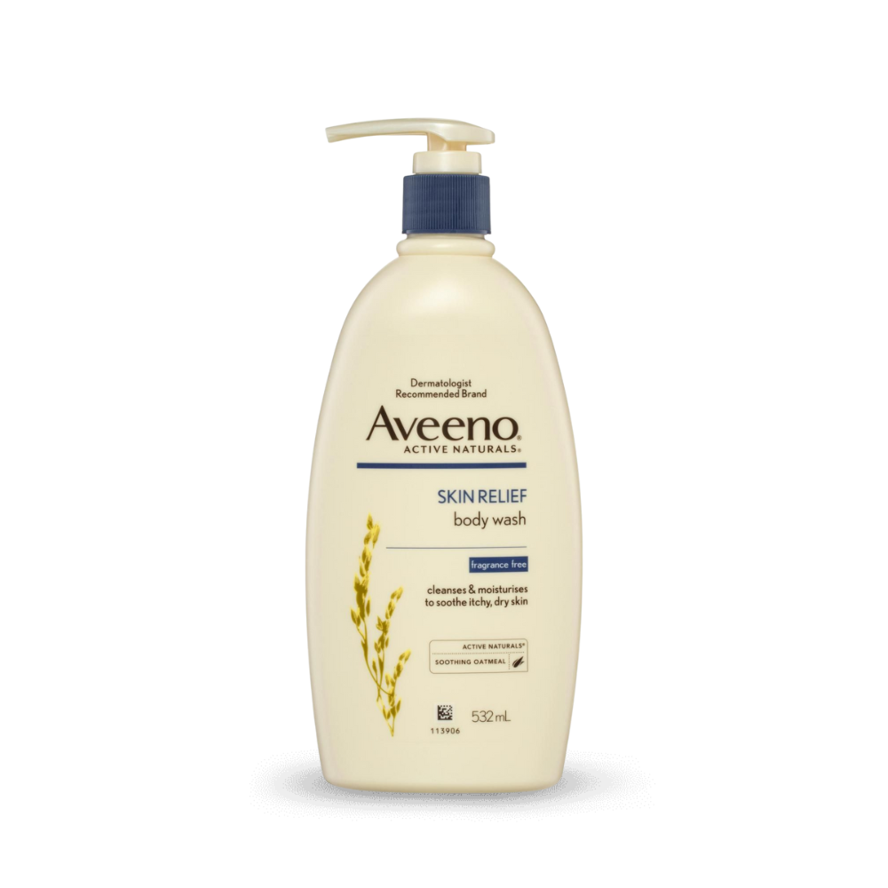 Aveeno Active Naturals Skin Relief Fragrance Free Body Wash 532ml