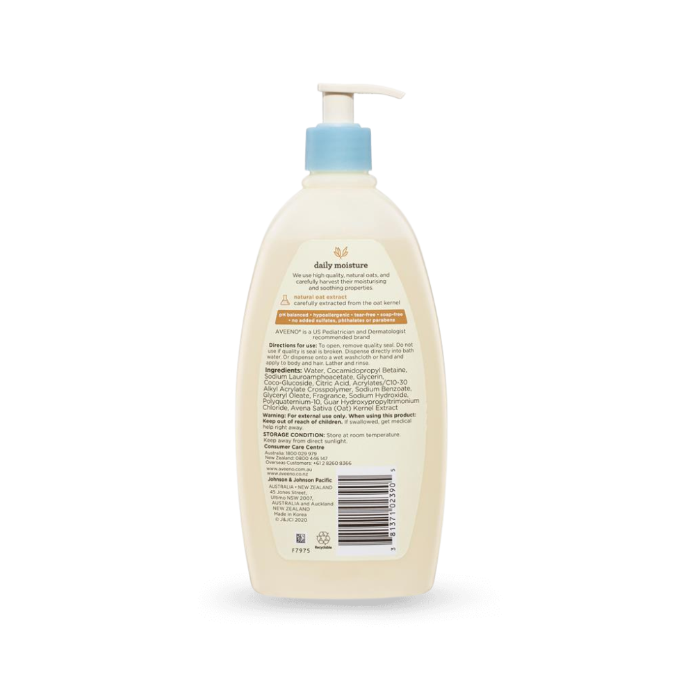 Aveeno Baby Daily Moisture Lightly Scented Wash & Shampoo 532mL