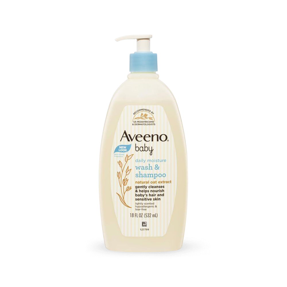 Aveeno Baby Daily Moisture Lightly Scented Wash & Shampoo 532mL