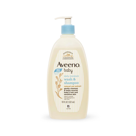 Aveeno Baby Daily Moisture Lightly Scented Wash & Shampoo 532mL