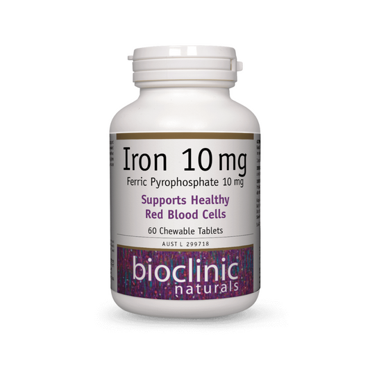 Bioclinic Naturals Iron 10 mg 60 Tablets