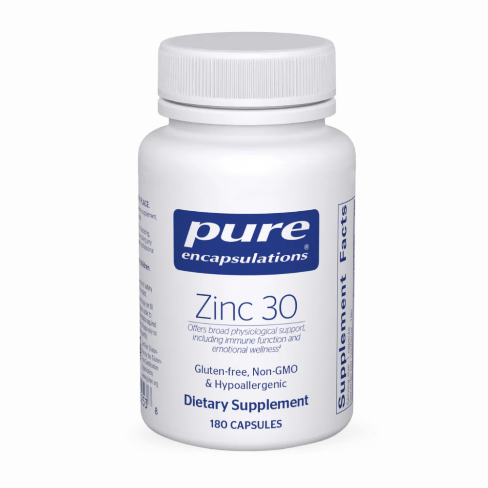 Pure Encapsulations Zinc 30 - 180 Capsules