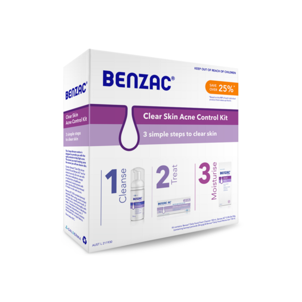 Benzac Clear Skin Acne Control Kit