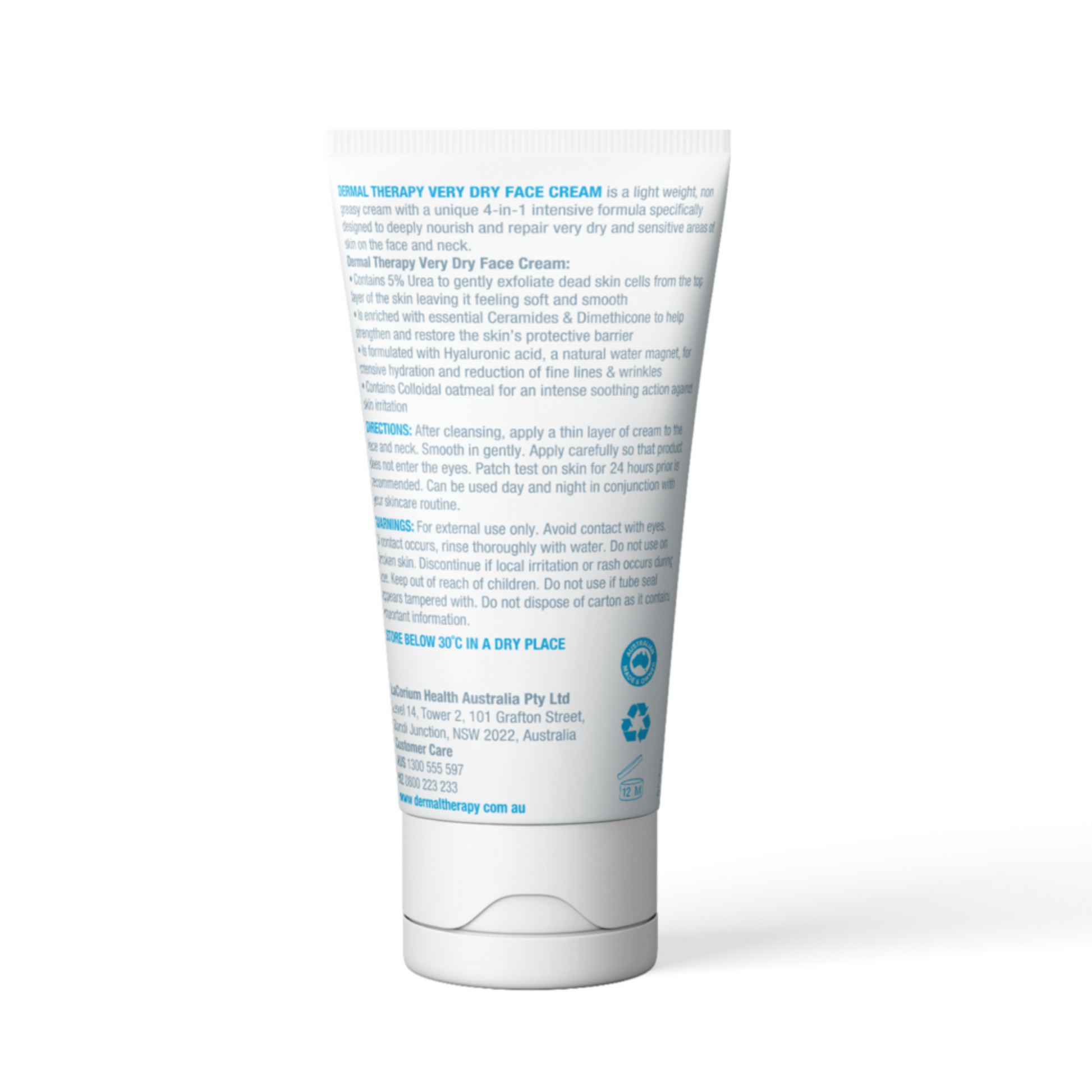 Dermal Therapy Very Dry Face Cream 50g