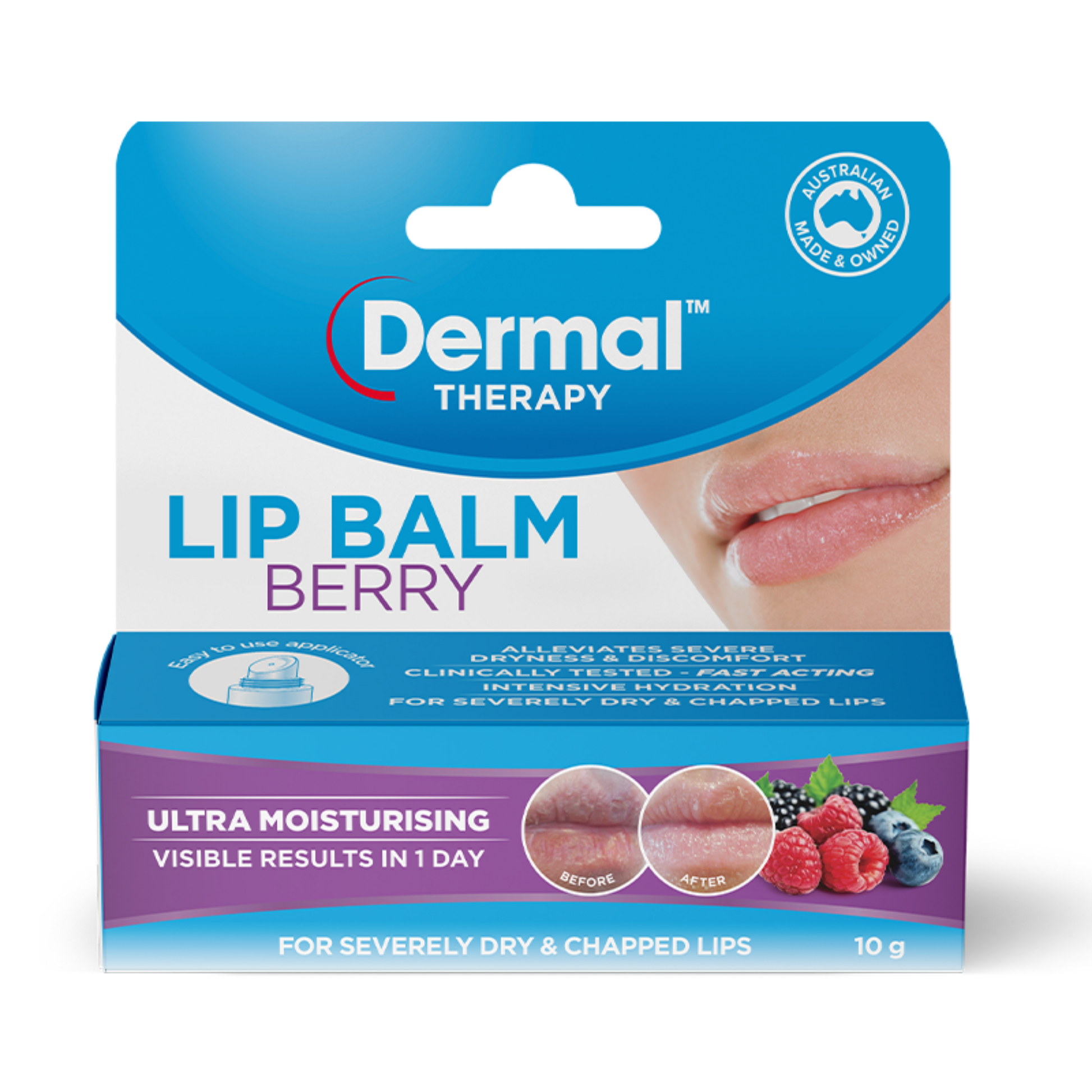 Dermal Therapy Lip Balm Berry 10g