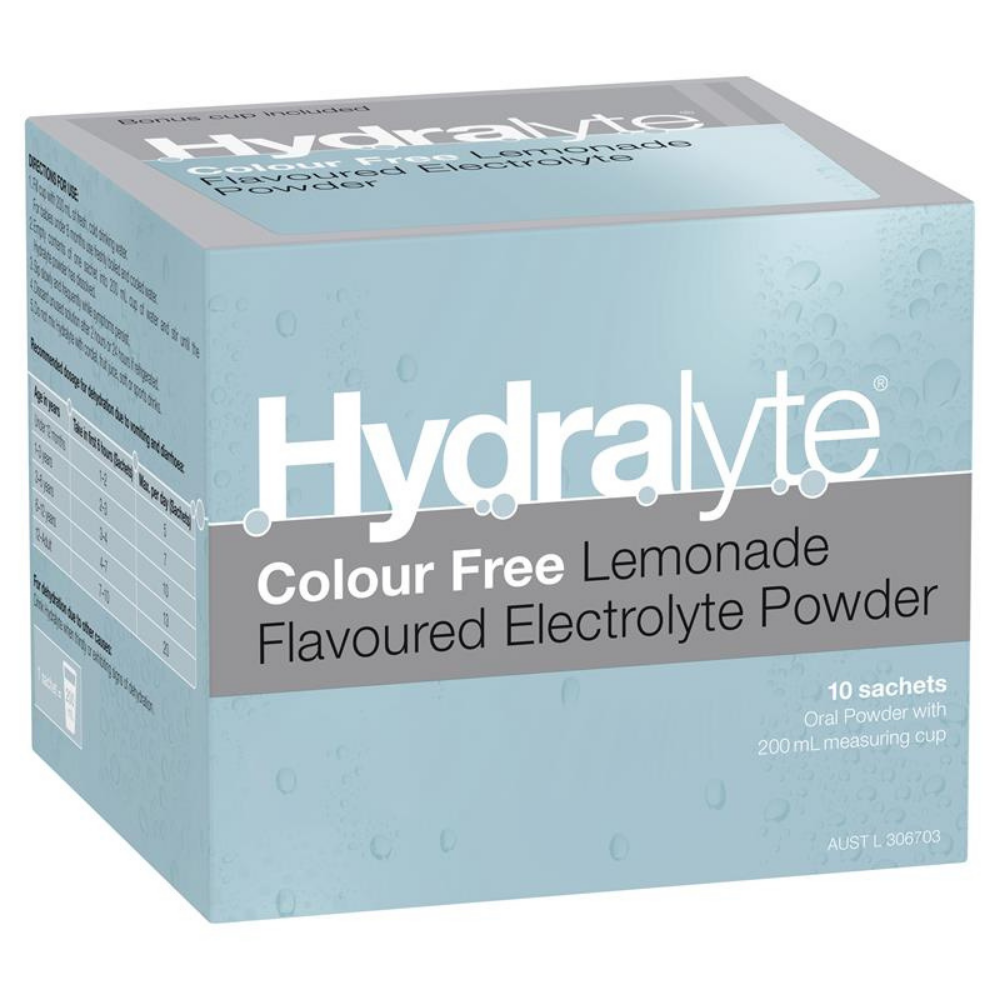 Hydralyte Electrolyte Lemonade 4.9g x 10